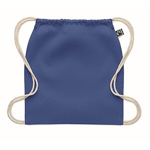 Drawstring bag Fairtrade 180gr, royal blue