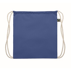 Drawstring bag Fairtrade 180gr, royal blue