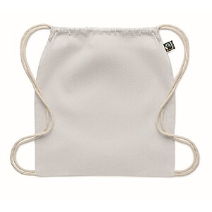 Drawstring bag Fairtrade 180gr, white