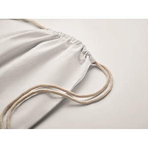 Drawstring bag Fairtrade 180gr, white