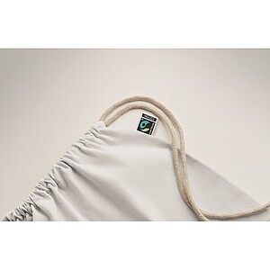 Drawstring bag Fairtrade 180gr, white