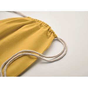 Drawstring bag Fairtrade 180gr, yellow