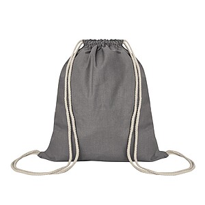 Drawstring bag, grey