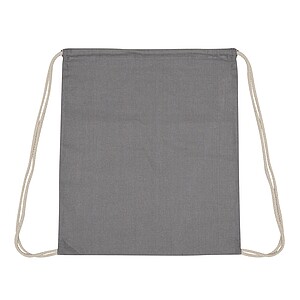 Drawstring bag, grey
