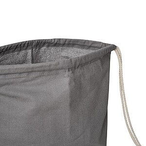 Drawstring bag, grey