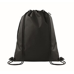 Drawstring bag in 420D RPET, black