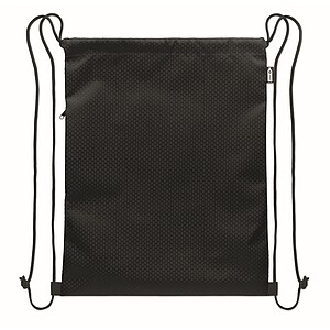 Drawstring bag in 420D RPET, black