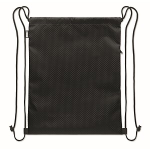 Drawstring bag in 420D RPET, black