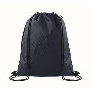 Drawstring bag in 420D RPET, blue