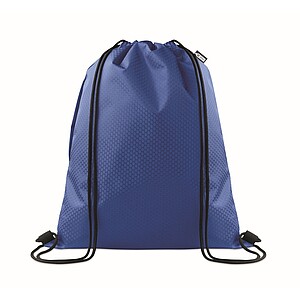 Drawstring bag in 420D RPET, royal blue