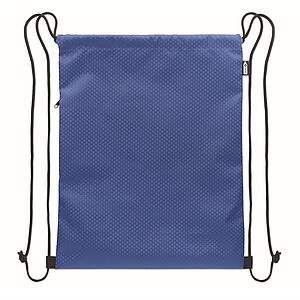 Drawstring bag in 420D RPET, royal blue