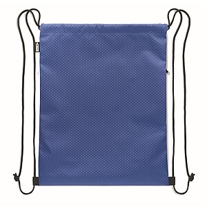 Drawstring bag in 420D RPET, royal blue
