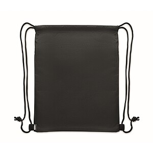 Drawstring bag in 600D RPET, black