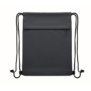 Drawstring bag in 600D RPET, blue