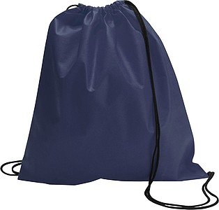 Drawstring bag, non woven Blue