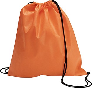 Drawstring bag, non woven Orange