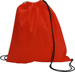 Drawstring bag, non woven Red