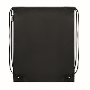 Drawstring bag RPET non-woven, black