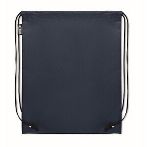 Drawstring bag RPET non-woven, blue