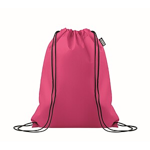 Drawstring bag RPET non-woven, fuchsia