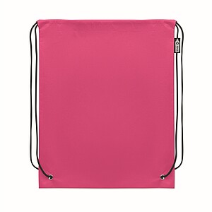 Drawstring bag RPET non-woven, fuchsia