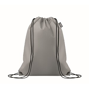 Drawstring bag RPET non-woven, grey