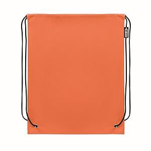 Drawstring bag RPET non-woven, orange