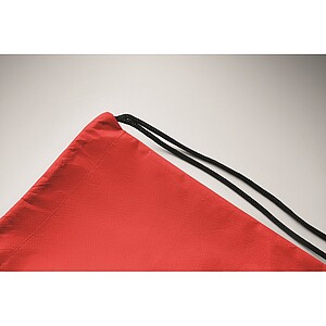 Drawstring bag RPET non-woven, red