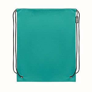 Drawstring bag RPET non-woven, turquoise