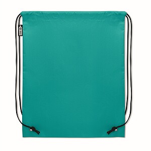 Drawstring bag RPET non-woven, turquoise