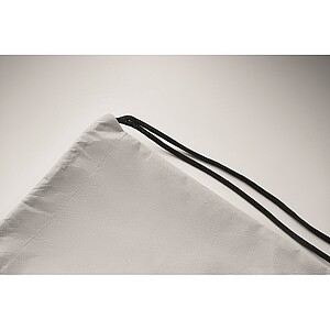 Drawstring bag RPET non-woven, white