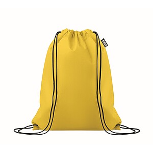 Drawstring bag RPET non-woven, yellow