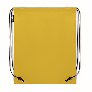 Drawstring bag RPET non-woven, yellow