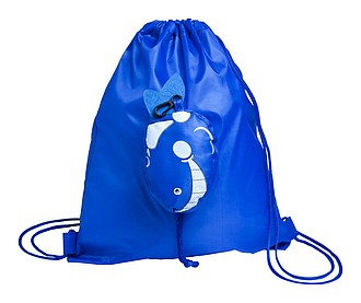 drawstring bag, whale