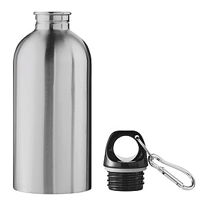 Drinking bottle 400 ml, silver