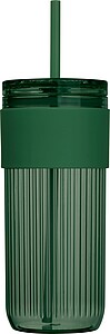 Drinking cup with straw, 660 ml, green