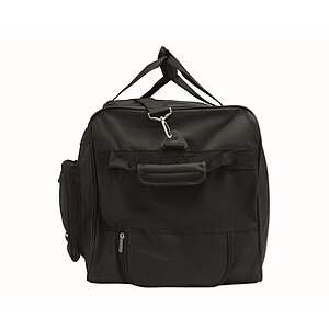 Duffle bag trolley 600D RPET, black