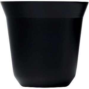 Duo 80 ml RCS certified stainless steel espresso cup set, solid black