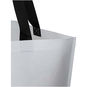 Duo GRS recycled double-laminated oversized tote bag 30L, white