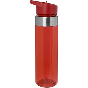 Dylan 650 ml Tritan water bottle with flip spout lid, red
