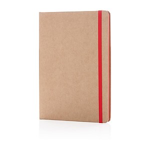 Eco-friendly A5 kraft notebook, red