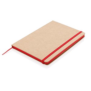 Eco-friendly A5 kraft notebook, red
