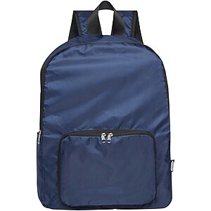 EcoFold RPET foldable backpack 15L, navy