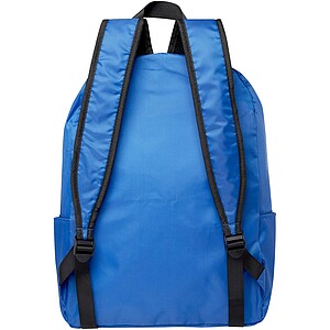 EcoFold RPET foldable backpack 15L, royal blue