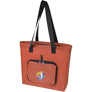 EcoFold RPET foldable tote bag 16L, brick