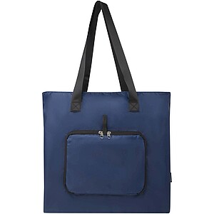 EcoFold RPET foldable tote bag 16L, navy