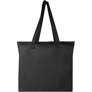 EcoFold RPET foldable tote bag 16L, solid black