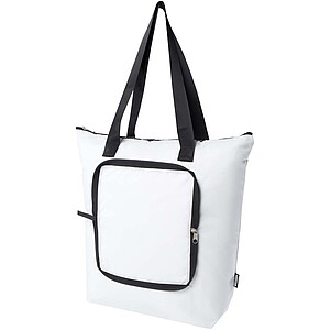 EcoFold RPET foldable tote cooler bag 15L, white