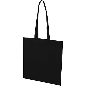 EcoSeal GRS recycled nonwoven convention tote bag 6L, solid black