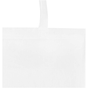 EcoSeal GRS recycled nonwoven convention tote bag 6L, white